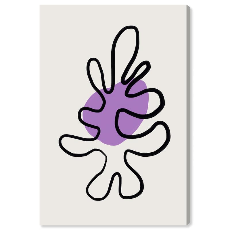 Wynwood Studio Canvas Abstract Cookie Mold Purple and Pastel Purple Modern & Contemporary Wall Art Canvas Print