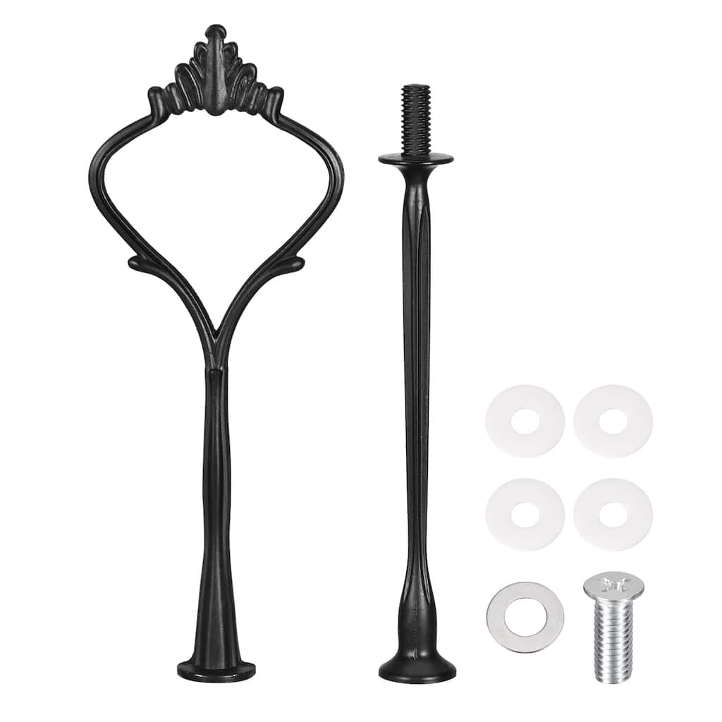 1 Set Cake Tray Stand Handle Cupcake Dessert Plate Hardware Fitting Holder Rod Stand Handle, 2-Tiers