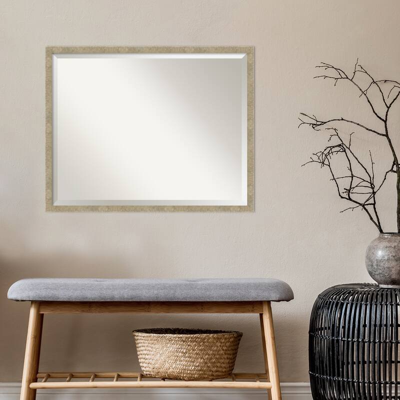 Beveled Wall Mirror - Jet Black Frame
