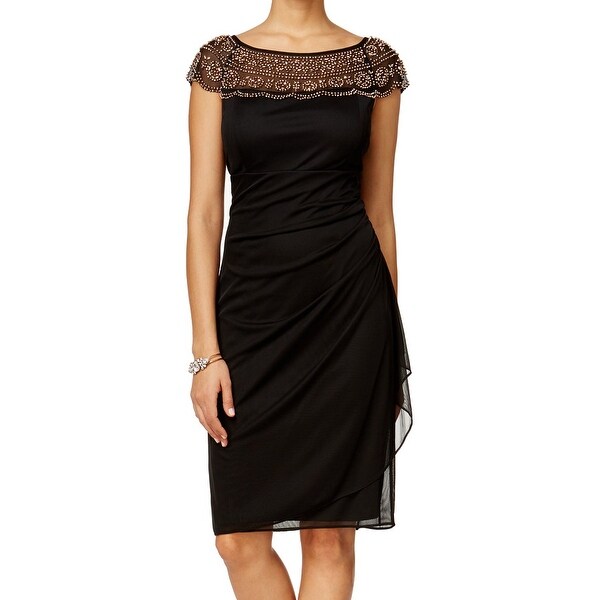 msk black and gold dress