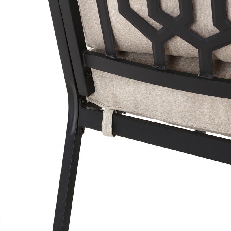 Patio Festival 2-Piece Outdoor Metal Sofa with Coffee Table Set