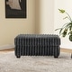 preview thumbnail 8 of 12, Roundhill Furniture Belvoir Accent Cocktail Ottoman Charcoal Gray
