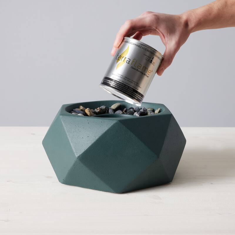 Geo Table Top Fire Bowl