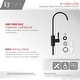 preview thumbnail 11 of 15, STYLISH Matte Black Pull Down Kitchen Faucet with Cold Water Tap and Deck Plate - Matte Black
