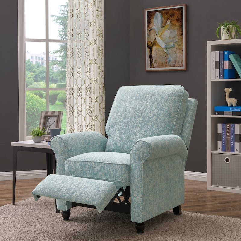 ProLounger Sky Blue Push-back Recliner Chair