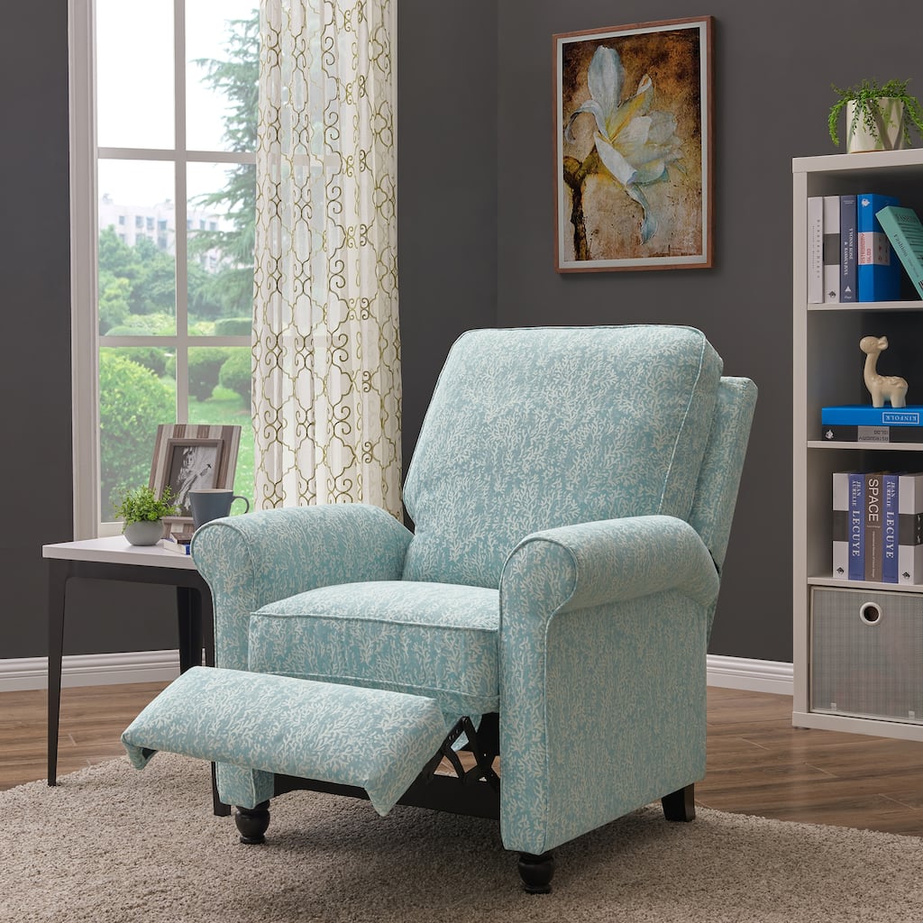ProLounger Sky Blue Push-back Recliner Chair