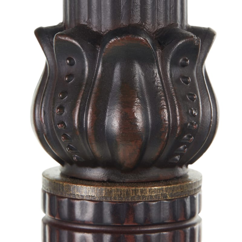 Victoria River of Goods Multicolor Stained Glass Dome Shade 64-Inch Floor Lamp - 18" x 18" x 64"