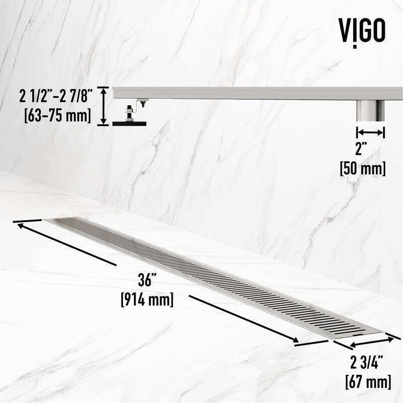 VIGO Elan Linear Shower Drain