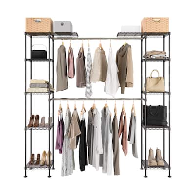 Satin Bronze Expandable Closet Organizer System