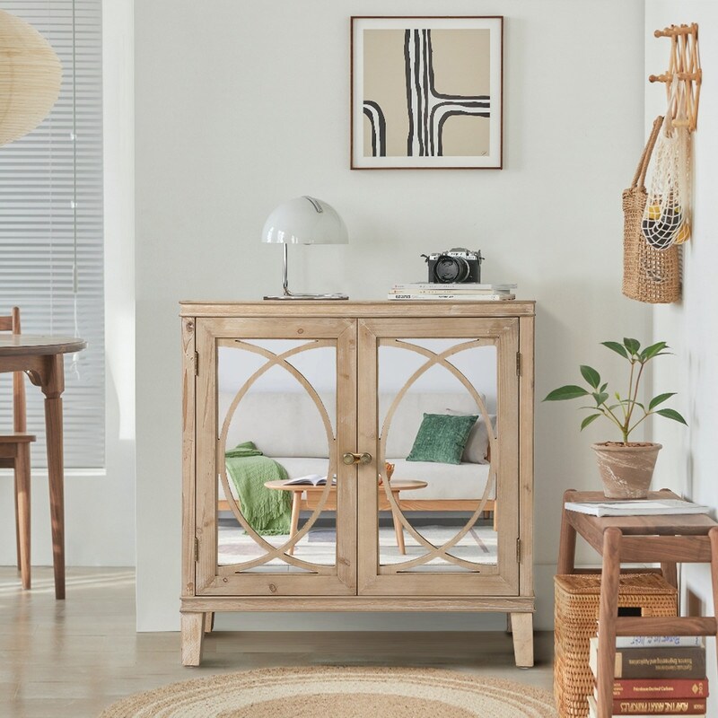 Off white accent sale cabinet