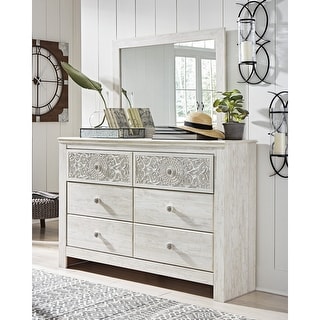 Signature Design by Ashley Paxberry White Dresser and Mirror