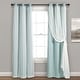 preview thumbnail 124 of 146, Lush Decor Grommet Sheer Panel Pair with Insulated Blackout Lining