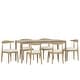 preview thumbnail 21 of 40, Helke Acacia Wood 7 Piece Dining Set by Christopher Knight Home