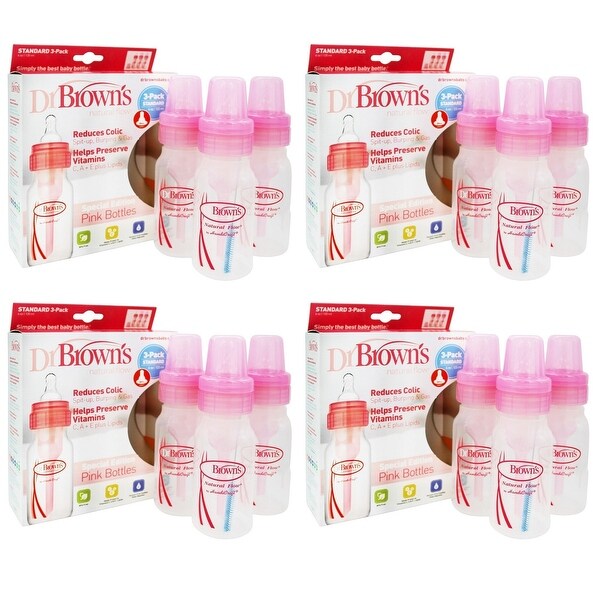 dr brown's natural flow pink bottles