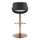 preview thumbnail 74 of 144, Silver Orchid Svellingen Adjustable Bar Stool with Rounded T Footrest - Set of 2