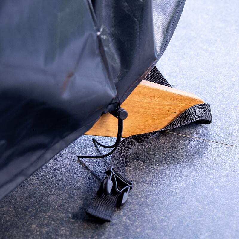 Cambridge Casual Camden Set of 4 Teak Outdoor Adirondack Chairs with Padded Seat