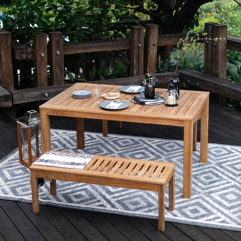 Cambridge Casual Paxton 3-piece Teak Patio Dining Set