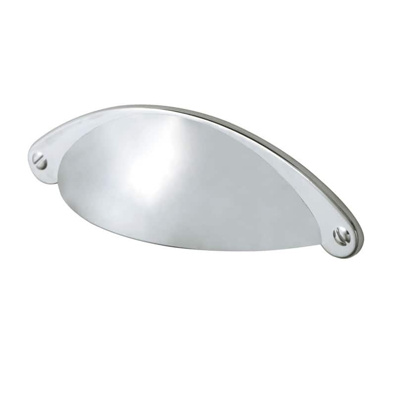Utopia Alley Elgin Bin Pull Handle - Decorative Cabinet Drop Pull Handles, Polished Chrome 2.5" Center to Center