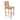 Teak Wood Outdoor Bar-Height Chair - 43" H