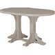 preview thumbnail 38 of 82, Poly Lumber Round Dining Table Set with Island Chairs Bar Height - Weatherwood