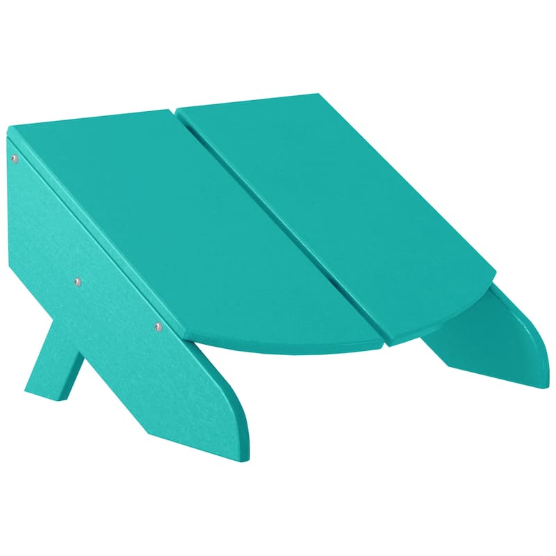 Coastin Modern Poly Ottoman - Turquoise