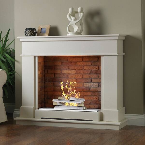 Shop Regal Flame 10 Pc Set Of Ceramic Wood Large Gas Fireplace
