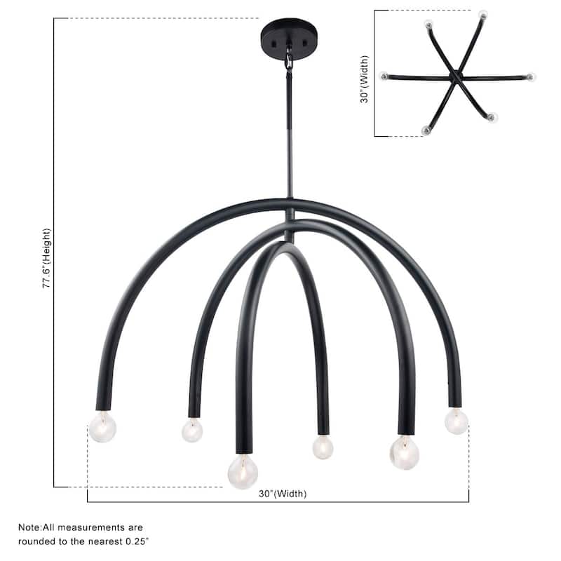 Brio Lighting Caboche 6 Light Chandelier