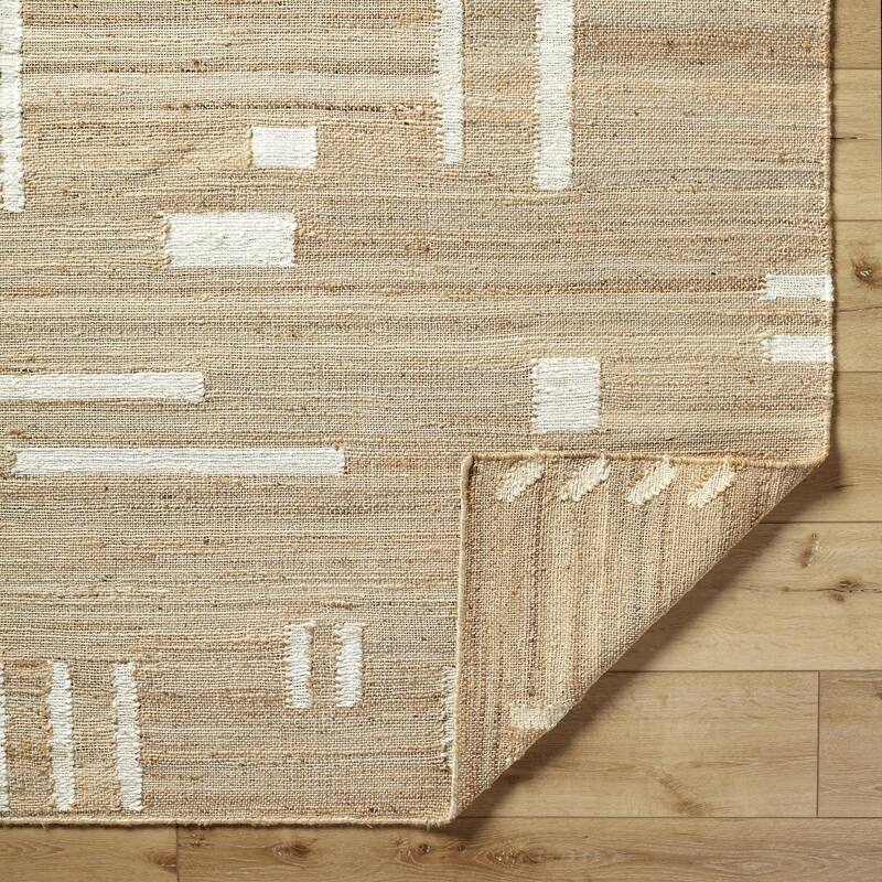 Neo Casual Abstract Jute Area Rug