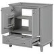 preview thumbnail 17 of 29, Modern 30 Inch Bathroom Vanity Base with Drawer and Adjustable Shelves, Cabinet Only without Sink