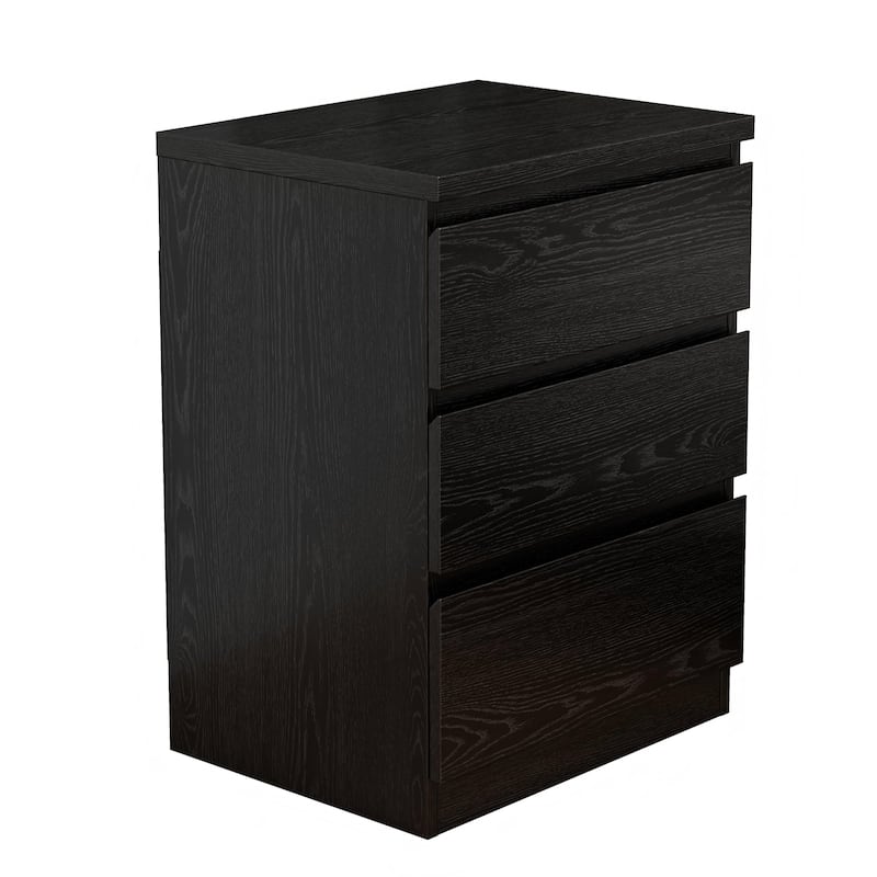 19.7-Inch Nightstand with 3 Drawers, Beside Table with Drawers Handle Free Design,Thickened Top Plate,for Bedroom,Living Room
