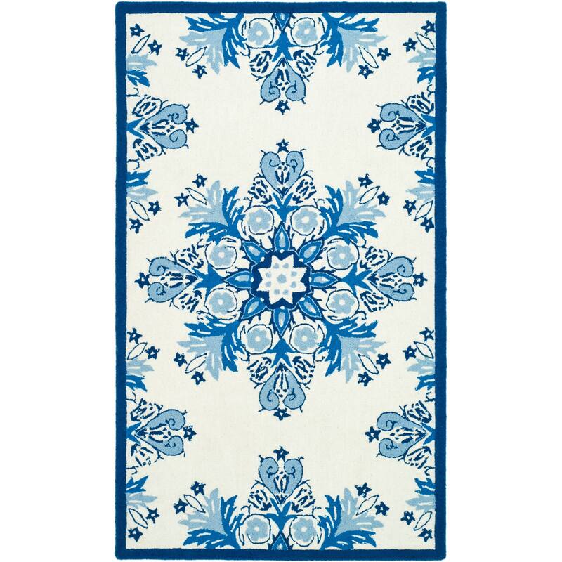 SAFAVIEH Handmade Chelsea Kanesha French Country Wool Rug
