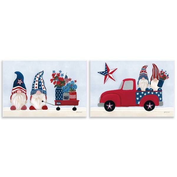 slide 2 of 9, Stupell Americana Florals & Gnomes Wall Plaque Art Design By Yvette St. Amant (Set of 2) 15 x 10