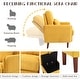 preview thumbnail 9 of 59, Adjustable Backrest Lounge Accent Chair Set with Storage Ottoman