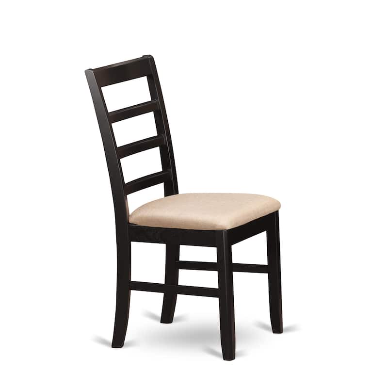 East West Furniture Dining Table Set Includes a Square Table with Butterfly Leaf and Dining Chairs (Chair Seat Type Options)