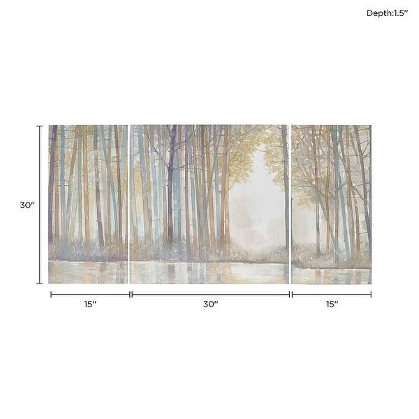 Madison Park Forest Reflections Triptych 3piece Canvas Wall Art Set