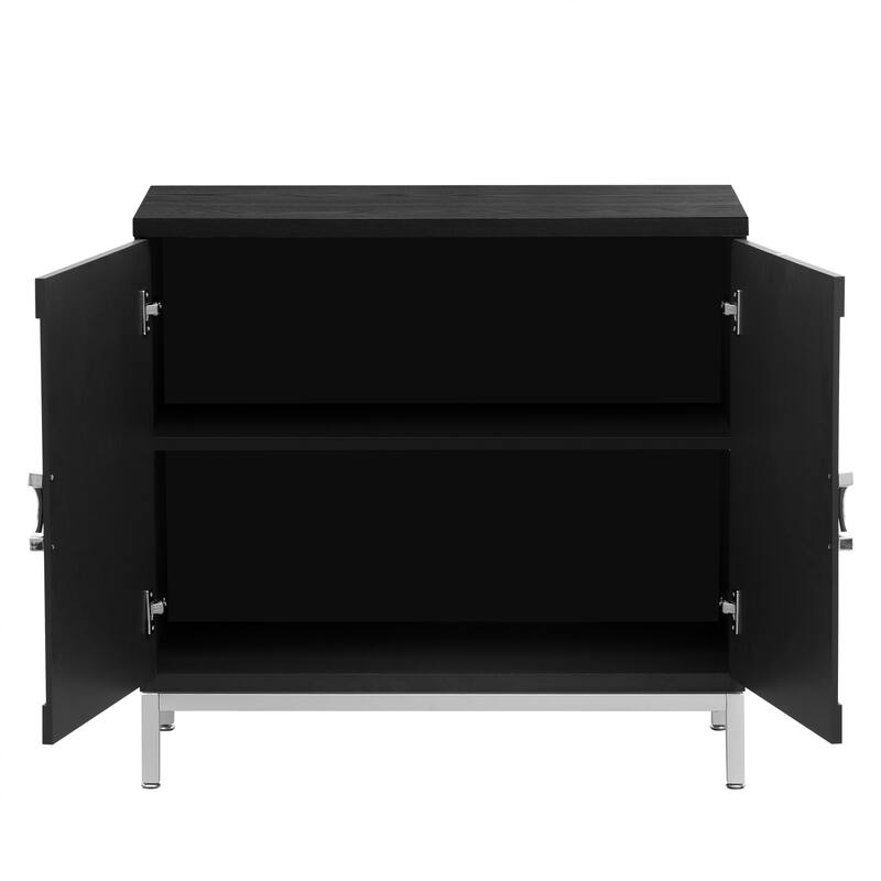 58" Engineered Wood Console Table with Slim Base