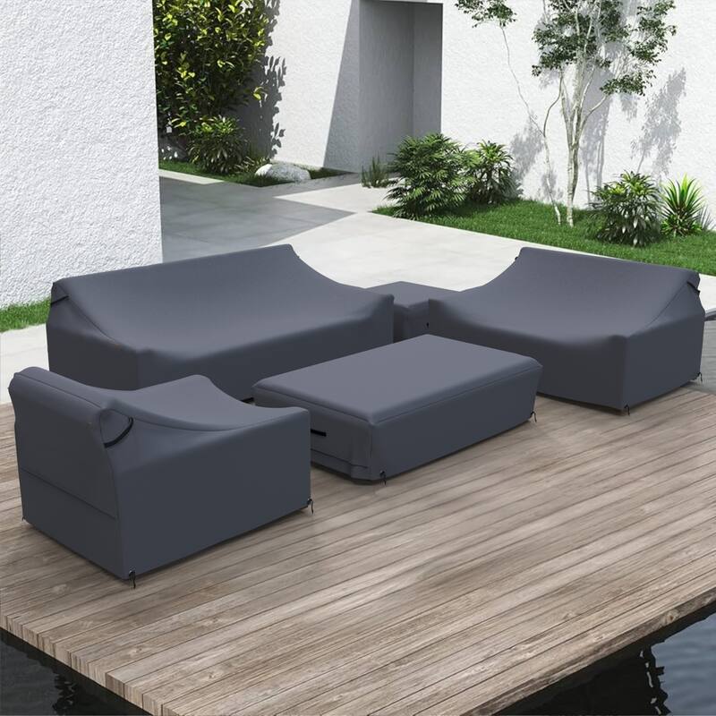 Forever Patio Waterproof Outdoor Sofa Seating Group Cover ( Set of 5 ) - 26 x 76 x 35