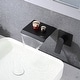preview thumbnail 2 of 12, Waterfall Wall Mounted Bathroom Sink Faucet Single Handle Tub Faucet 2 Holes Modern Basin Vanity Taps With Valve