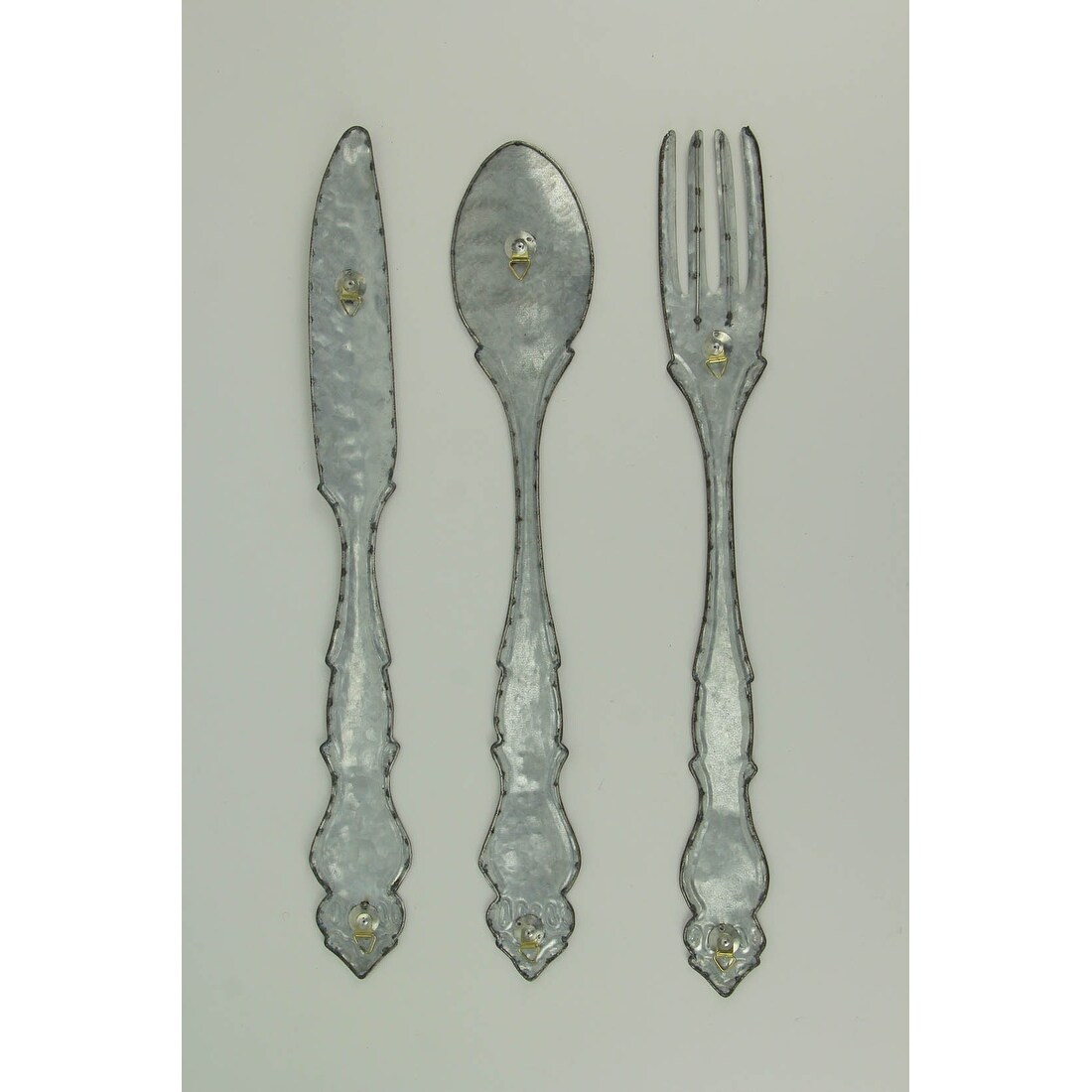 Shop Large Galvanized Metal Fork Spoon Knife Farmhouse Decor