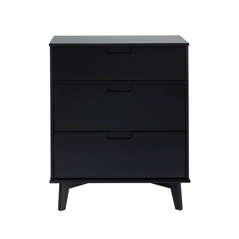 Middlebrook Mid-Century Solid Pine 3-Drawer Storage Chest