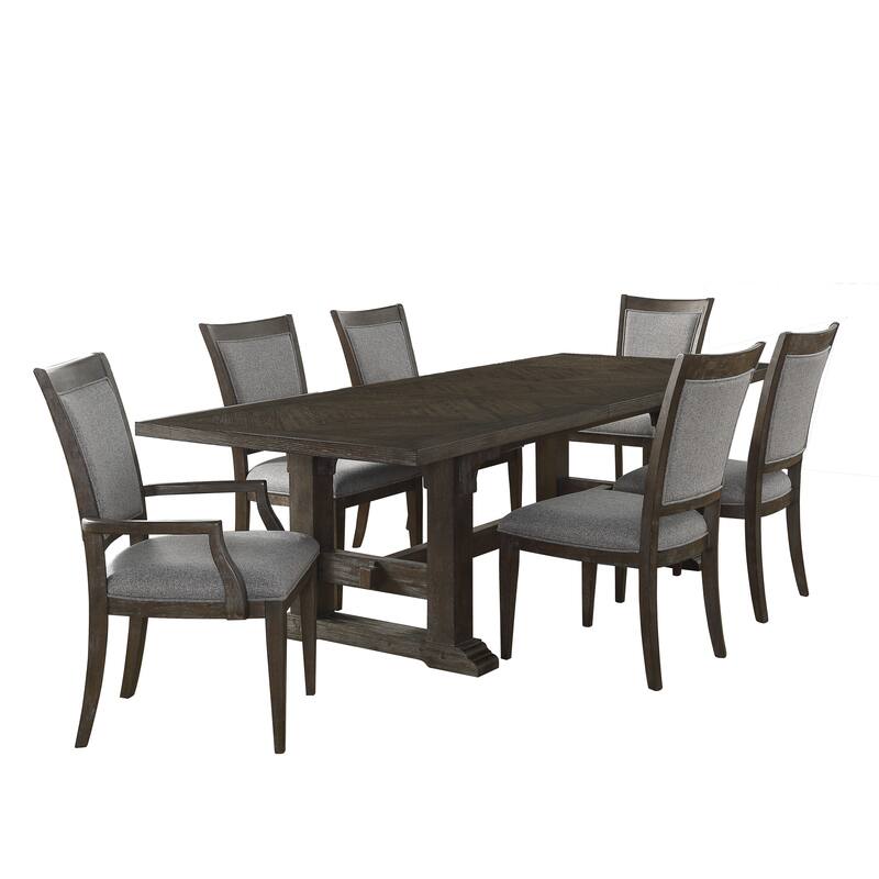 Grayling Downs 7-Piece Dining Set - Brown
