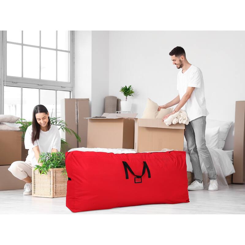 1 Pack Foldable Clothes Storage Bags with Handles, Moving Bags for Clothes, Comforters, Closet Organizers