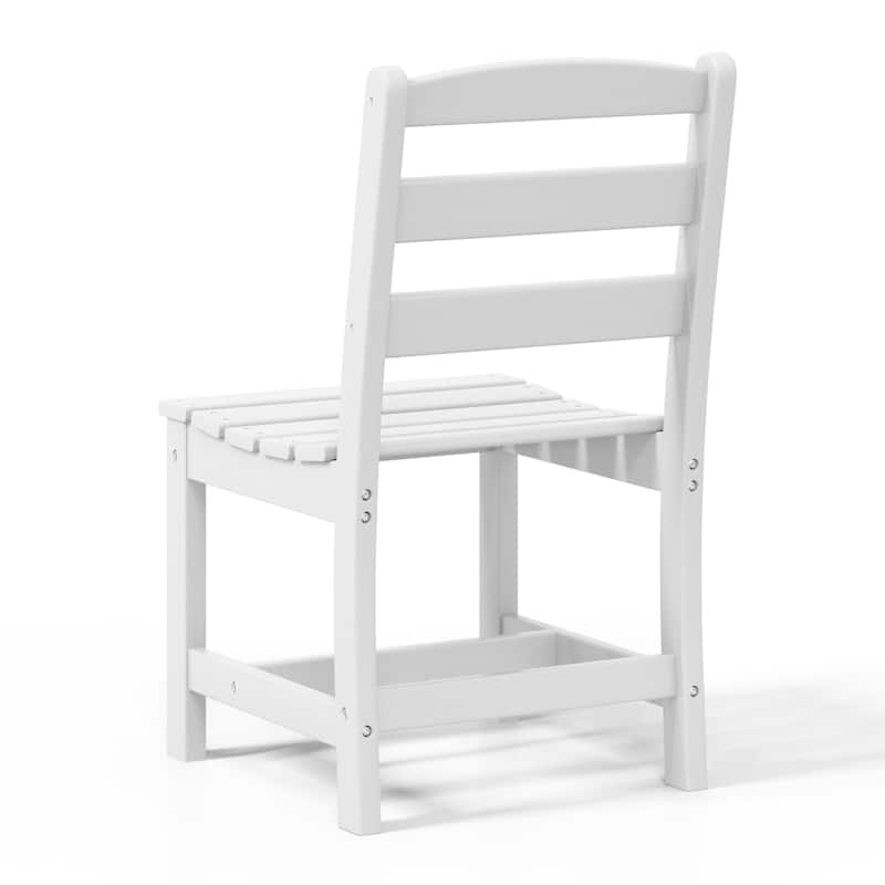 Shoreside Outdoor Patio Armless Dining Side Chair