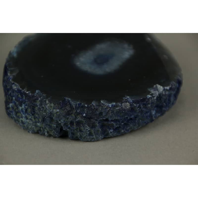 Thick Slice Agate Slab Hand Dyed Crystal Geode Specimen Polished - 0.75 X 3.5 X 3.25 inches
