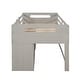 preview thumbnail 13 of 17, Twin size Loft Bed with Two Shelves and Two drawers, Antique Grey