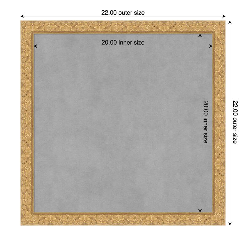 Amanti Art Lila Gold Framed - 22 x 22 in - Lila Gold