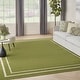 preview thumbnail 36 of 63, Nourison Essentials Indoor/Outdoor Solid Area Rug 8' x 10' - Green/Ivory