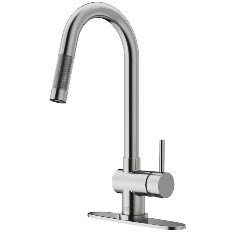 VIGO Gramercy 17" H Single Handle Pull-Down Spout Kitchen Faucet