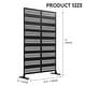preview thumbnail 99 of 172, Outdoor Privacy Screen with Stand for Patio Garden Metal Fence