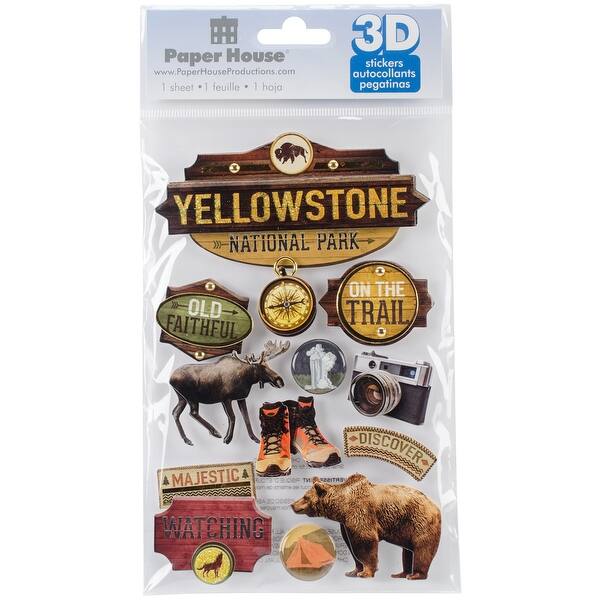Shop Paper House 3d Stickers 4 5 X7 Yellowstone Overstock